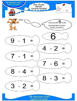 Çocuklar İçin toplam işlemi yaprak testleri 
